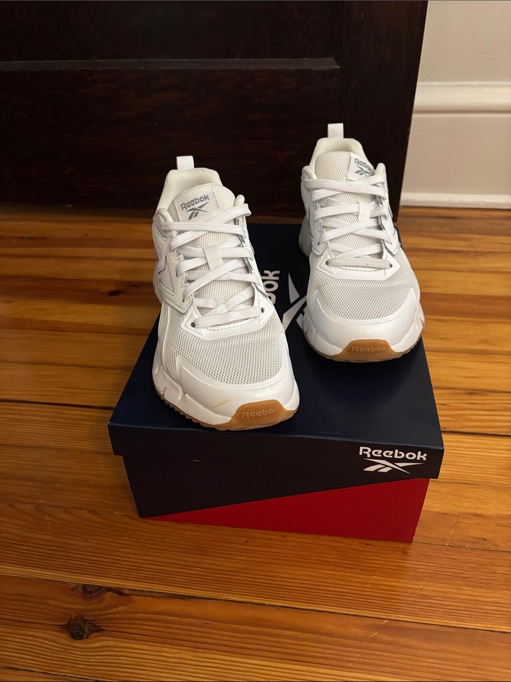 Reebok Women’s White Sneakers with Gum Outsole